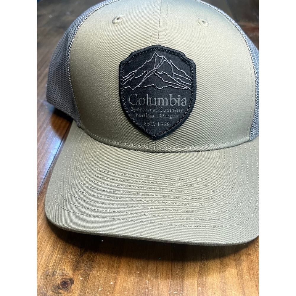 Columbia Spring Grove‎ III Snapback Hat Sage Green Grey Mesh Trucker Cap XU2434